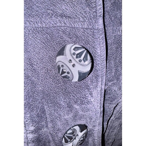 Ivy Jane Black Corduroy Jacket With Embroidered Heart & Crown Back Design Size M - Picture 8 of 12